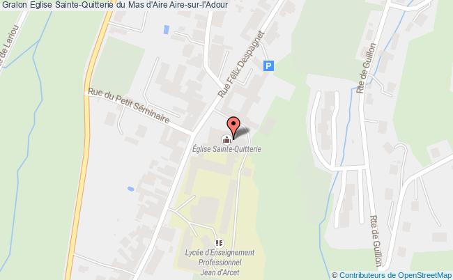 plan Eglise Sainte-quitterie Du Mas D'aire Aire-sur-l'adour Aire-sur-l'Adour