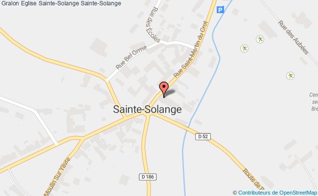 plan Eglise Sainte-solange Sainte-solange Sainte-Solange