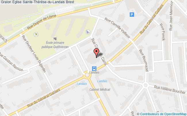 plan Église Sainte-thérèse-du-landais Brest Brest