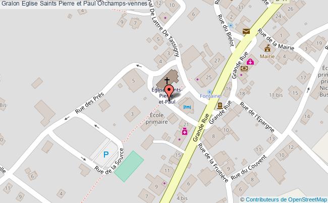 plan Eglise Saints Pierre Et Paul Orchamps-vennes Orchamps-vennes