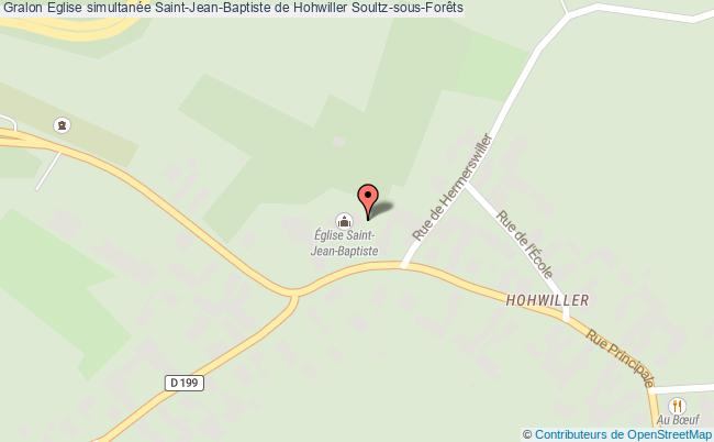 plan Eglise Simultanée Saint-jean-baptiste De Hohwiller Soultz-sous-forêts Soultz-sous-Forêts