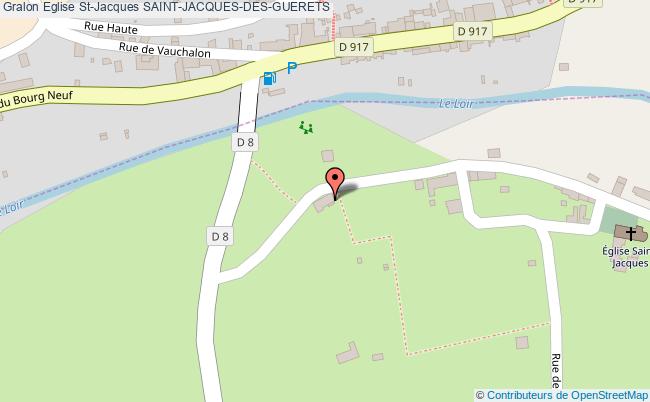 plan Eglise St-jacques Saint-jacques-des-guerets SAINT-JACQUES-DES-GUERETS