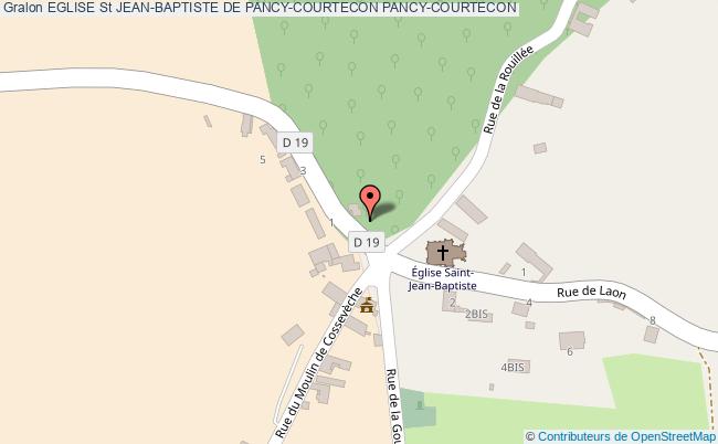 plan Eglise St Jean-baptiste De Pancy-courtecon Pancy-courtecon PANCY-COURTECON