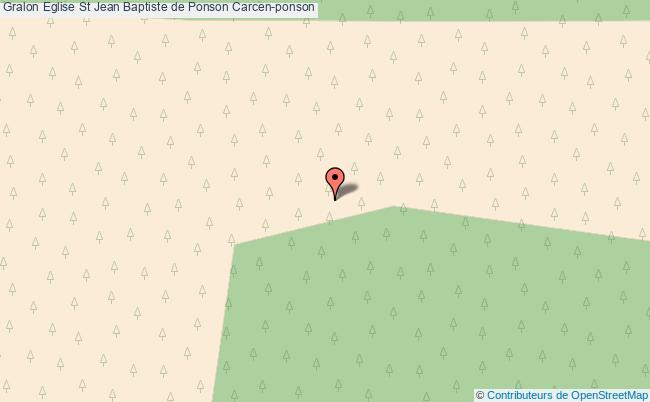 plan Eglise St Jean Baptiste De Ponson Carcen-ponson Carcen-ponson