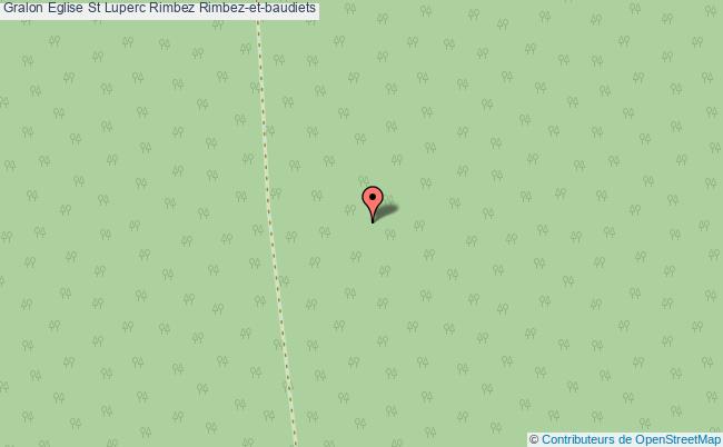 plan Eglise St Luperc Rimbez Rimbez-et-baudiets Rimbez-et-baudiets