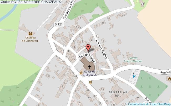 plan Eglise St Pierre Chanzeaux CHANZEAUX