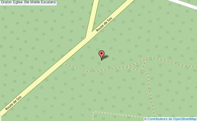 plan Eglise Ste Meille Escalans Escalans