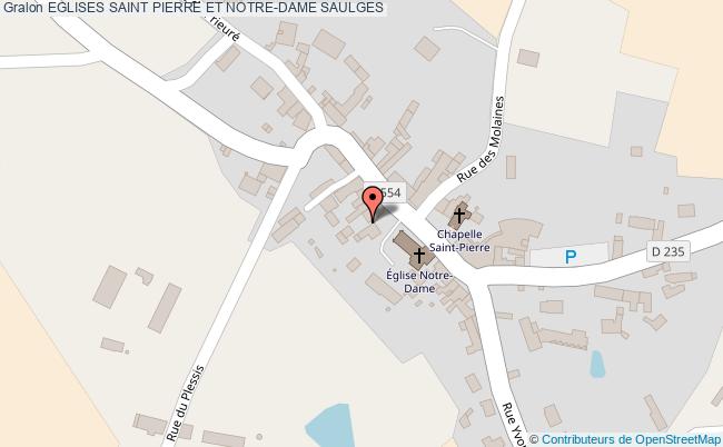 plan Eglises Saint Pierre Et Notre-dame Saulges SAULGES