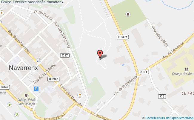 plan Enceinte Bastionnée Navarrenx Navarrenx