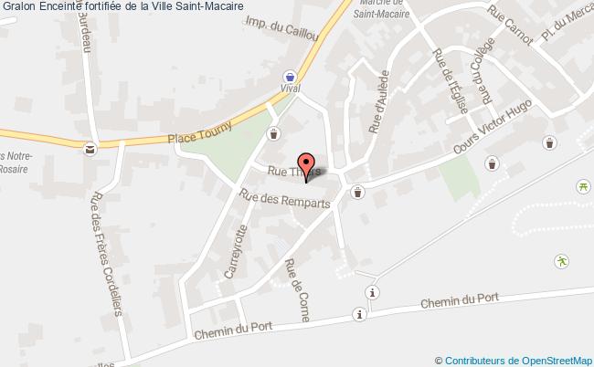 plan Enceinte Fortifiée De La Ville Saint-macaire Saint-Macaire