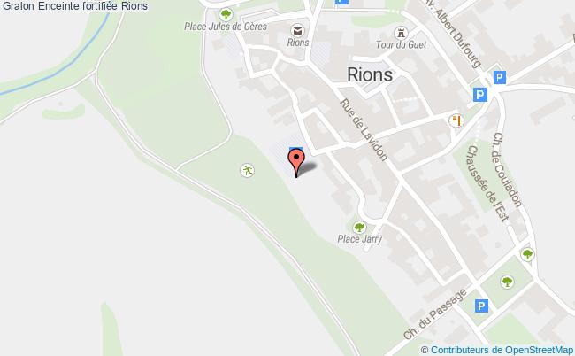 plan Enceinte Fortifiée Rions Rions