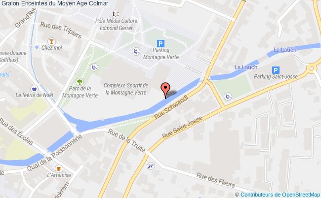 plan Enceintes Du Moyen Age Colmar Colmar