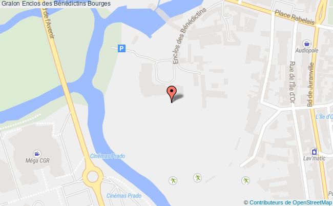 plan Enclos Des Bénédictins Bourges Bourges
