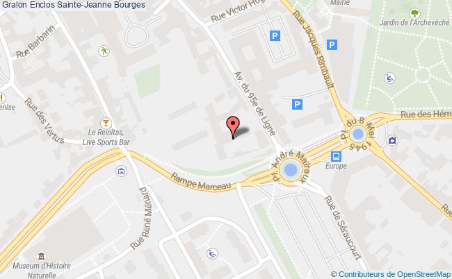 plan Enclos Sainte-jeanne Bourges Bourges