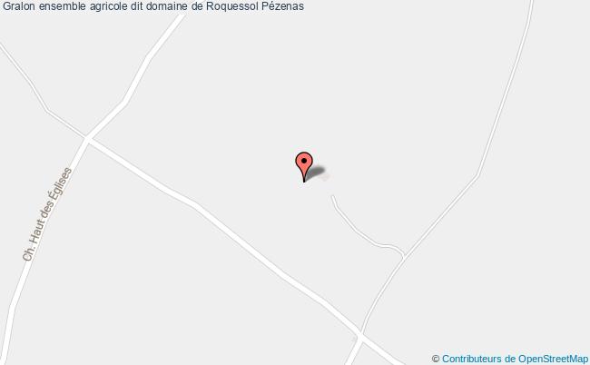 plan Ensemble Agricole Dit Domaine De Roquessol Pézenas Pézenas