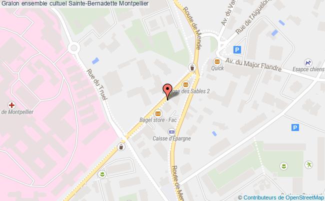 plan Ensemble Cultuel Sainte-bernadette Montpellier Montpellier