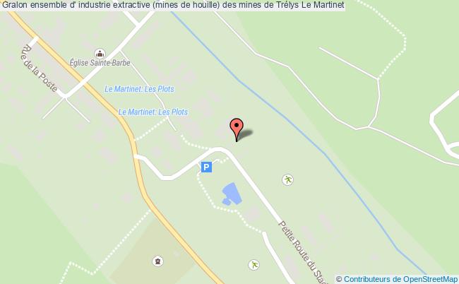 plan Ensemble D' Industrie Extractive (mines De Houille) Des Mines De Trélys Le Martinet Le Martinet