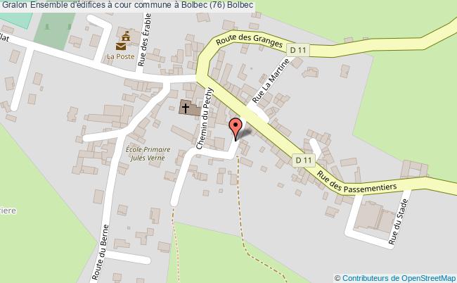 plan Ensemble D'édifices à Cour Commune à Bolbec (76) Bolbec Bolbec