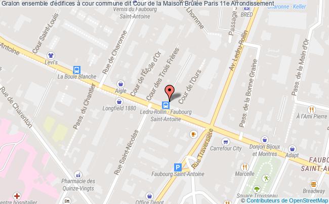 ensemble d'édifices à cour commune dit Cour de la Maison Brûlée