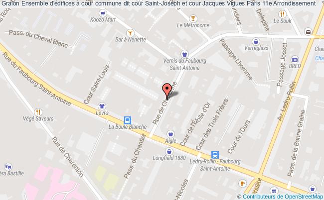 Ensemble d'édifices à cour commune dit cour Saint-Joseph et cour Jacques Vigues