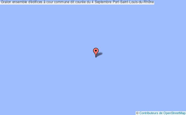 plan Ensemble D'édifices à Cour Commune Dit Courée Du 4 Septembre Port-saint-louis-du-rhône Port-Saint-Louis-du-Rhône