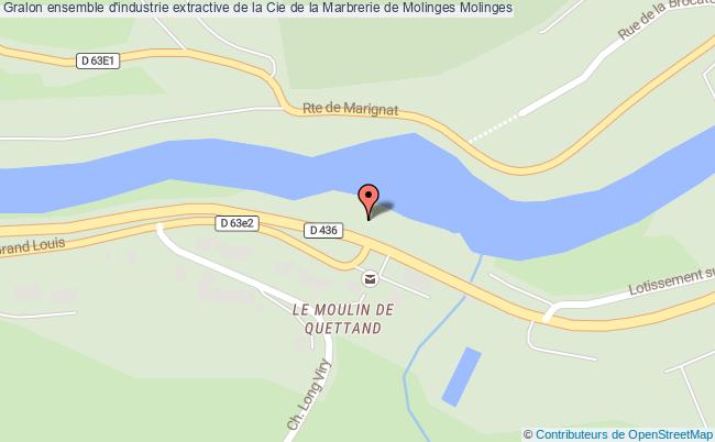 plan Ensemble D'industrie Extractive De La Cie De La Marbrerie De Molinges Molinges Molinges