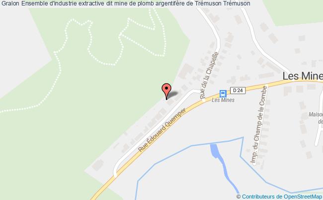 plan Ensemble D'industrie Extractive Dit Mine De Plomb Argentifère De Trémuson Trémuson Trémuson