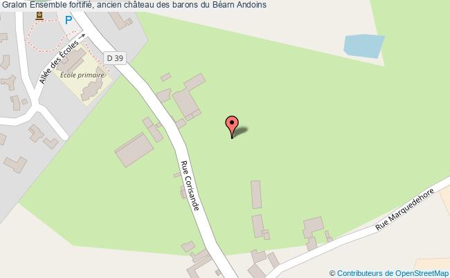 Ensemble fortifié, ancien château des barons du Béarn