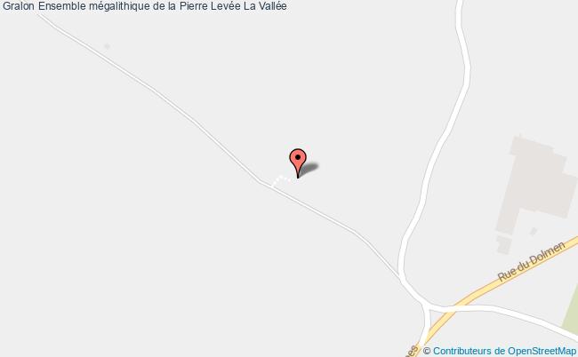 Ensemble mégalithique de la pierre levée La vallée tourisme