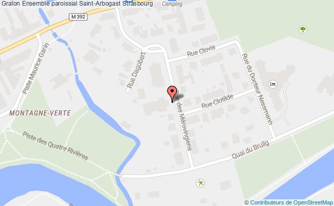 plan Ensemble Paroissial Saint-arbogast Strasbourg Strasbourg