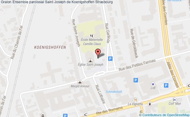 plan Ensemble Paroissial Saint-joseph De Koenigshoffen Strasbourg Strasbourg