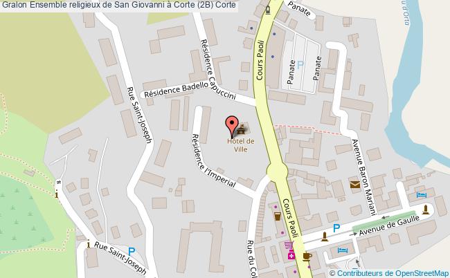 plan Ensemble Religieux De San Giovanni à Corte (2b) Corte Corte