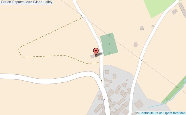 plan Espace Jean Giono Lalley Lalley