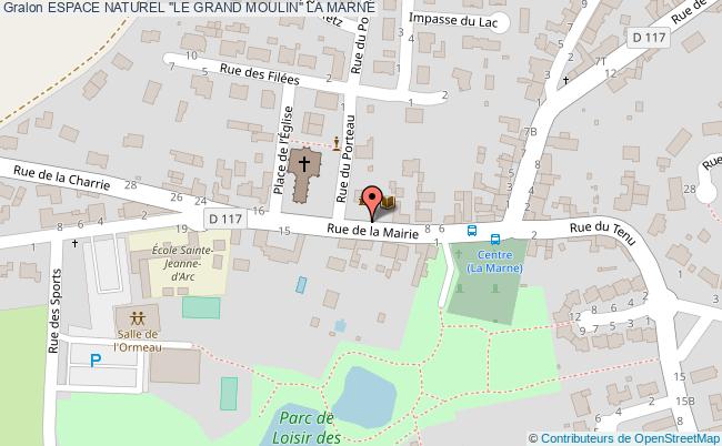 plan Espace Naturel "le Grand Moulin" La Marne LA MARNE