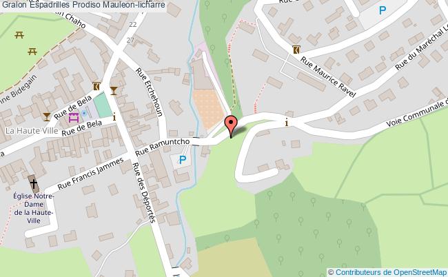 plan Espadrilles Prodiso Mauleon-licharre Mauleon-licharre