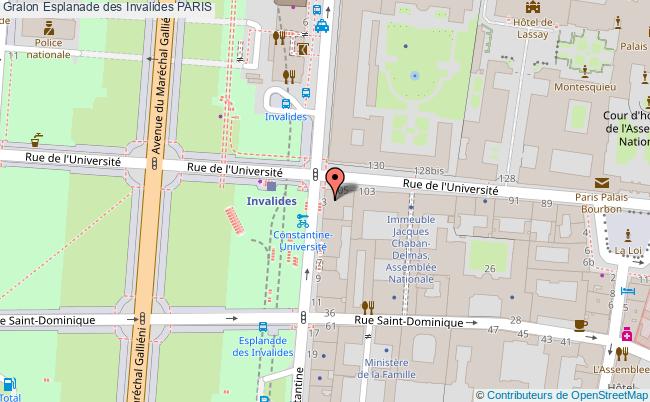 plan Esplanade Des Invalides Paris PARIS