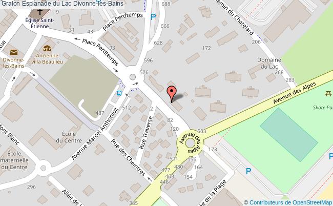 plan Esplanade Du Lac Divonne-les-bains Divonne-les-Bains