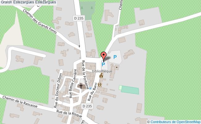 plan Estezargues Estézargues Estézargues