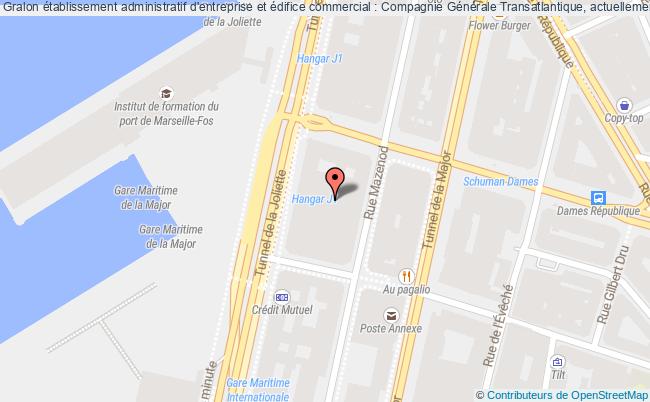 établissement administratif d'entreprise et édifice commercial : Compagnie Générale Transatlantique, actuellement Société Nationale Maritime Corse Méditerranée