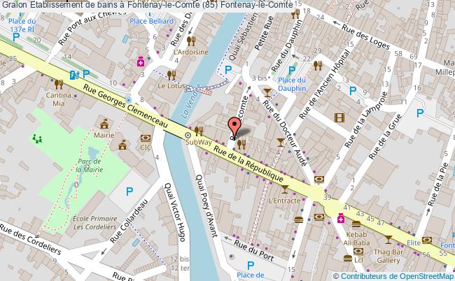 plan Etablissement De Bains à Fontenay-le-comte (85) Fontenay-le-comte Fontenay-le-Comte