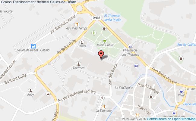 plan Etablissement Thermal Salies-de-béarn Salies-de-Béarn