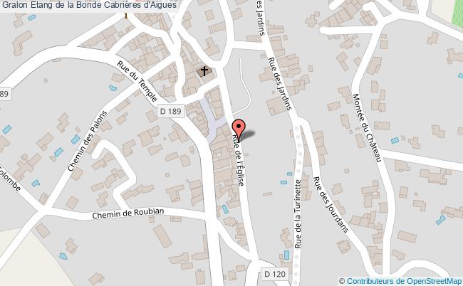 plan Etang De La Bonde Cabrières D'aigues Cabrières d'Aigues