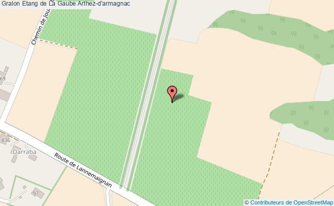 plan Etang De La Gaube Arthez-d'armagnac Arthez-d'armagnac