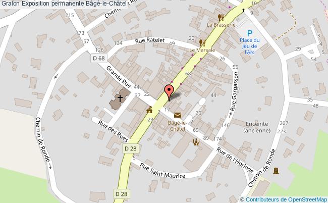 plan Exposition Permanente Bâgé-le-châtel Bâgé-le-Châtel