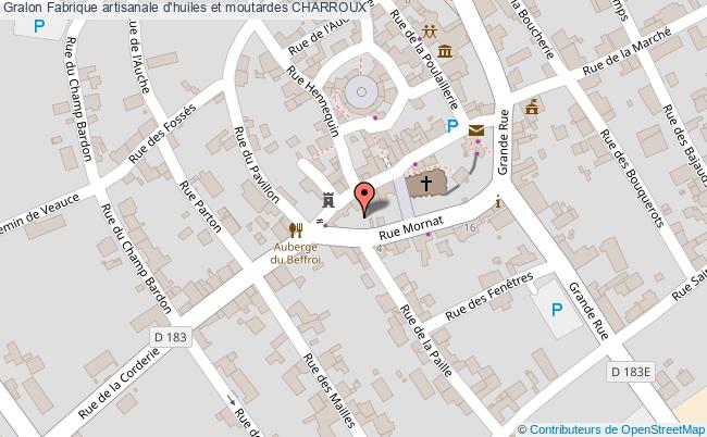 plan Fabrique Artisanale D'huiles Et Moutardes Charroux CHARROUX