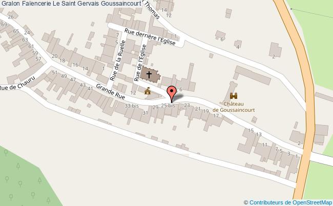 plan Faïencerie Le Saint Gervais Goussaincourt Goussaincourt