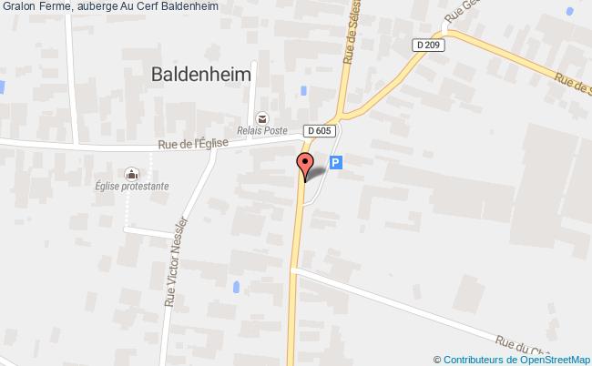 plan Ferme, Auberge Au Cerf Baldenheim Baldenheim