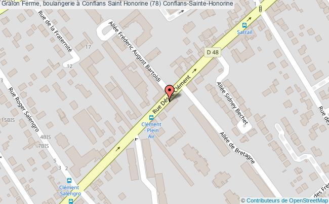 plan Ferme, Boulangerie à Conflans Saint Honorine (78) Conflans-sainte-honorine Conflans-Sainte-Honorine