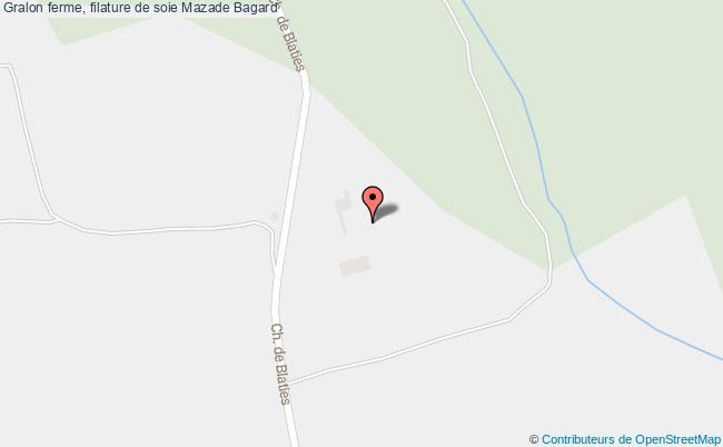 plan Ferme, Filature De Soie Mazade Bagard Bagard