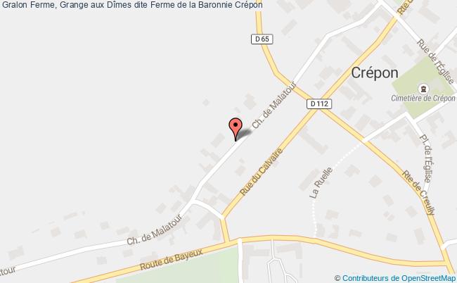 plan Ferme, Grange Aux Dîmes Dite Ferme De La Baronnie Crépon Crépon